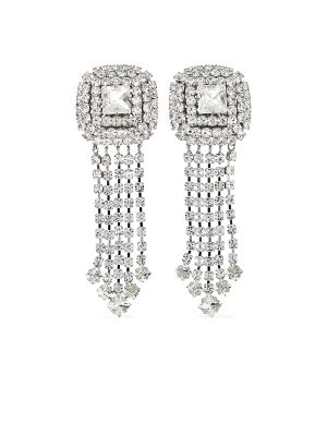 Crystal Embellished Drop Earrings