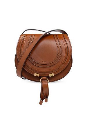 Chloe Small Marcie Leather Saddle Bag