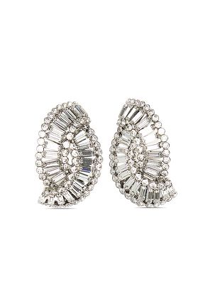 Crystal Shell ClipOn Earrings