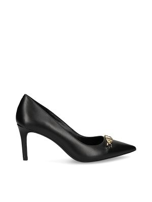 Michael Michael Kors 75mm Appliqué-Logo Leather Pumps
