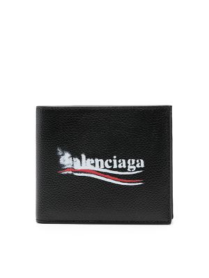 Balenciaga Logo-Print Wallet