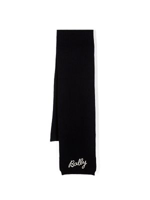 Bally Logo-Embroidered Scarf