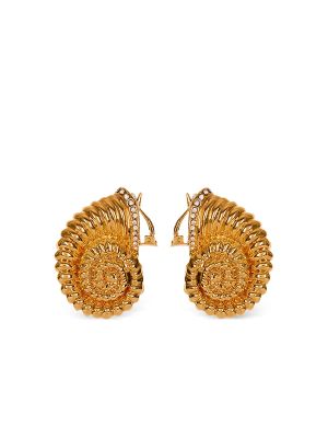 Balmain Snail Rhinestone Earrings