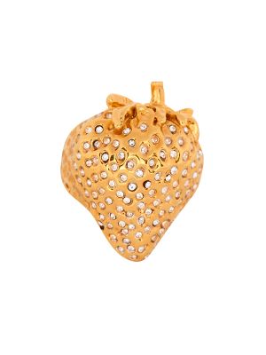 Balmain Strawberry Rhinestone Ring