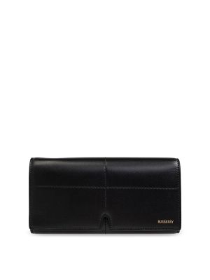 Burberry Logo-Lettering Leather Wallet