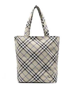 Burberry Equestrian Knight-Embroidered Tote Bag
