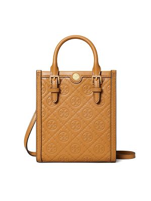 Tory Burch Mini T-Monogram Leather Tote Bag