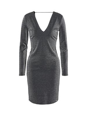 Armani Exchange Open-Back V-Neck Dress