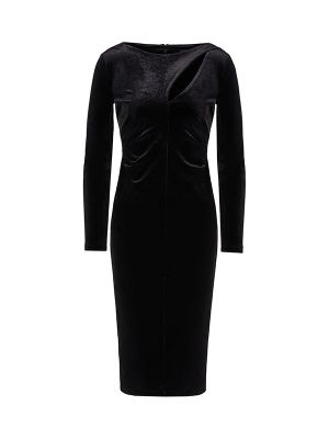 Armani Exchange Cut-Out Neckline Midi Dress