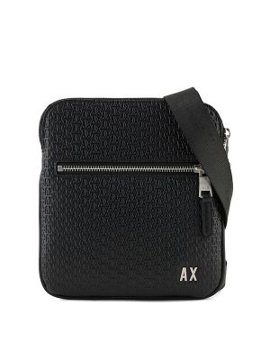 Armani Exchange Monogram-Debossed Messenger Bag