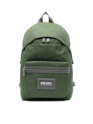 Kenzo Logo-Patch Canvas Backpack