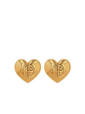 Anine Bing Chunky Heart Earrings