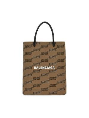 Balenciaga BB Monogram-Print Tote Bag