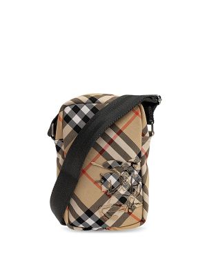 Burberry Check-Pattern Messenger Bag