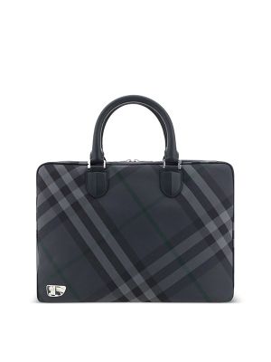 Burberry Grid Check Briefcase