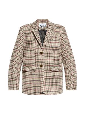 Ganni Checked Blazer