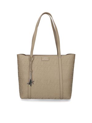 Armani Exchange Monogram-Pattern Tote Bag
