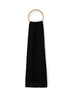 Boss Logo-Embroidered Scarf