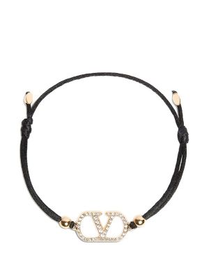 Valentino Garavani Vlogo Signature Crystal-Embellished Bracelet