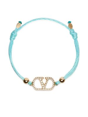 Valentino Garavani Vlogo Signature Crystal-Embellished Bracelet
