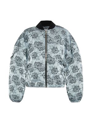 Ganni Floral-Pattern Bomber Jacket