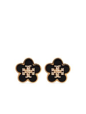 Tory Burch logo engraved earrings