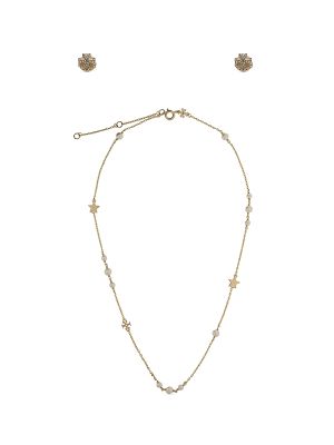 Tory Burch Double T necklace set