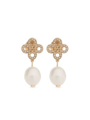 Tory Burch pearl embellished drop earrings