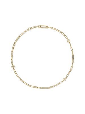 Tory Burch Good Luck Chain Pave necklace