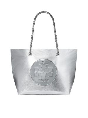 Tory Burch Large Ella Metallic Tote Bag