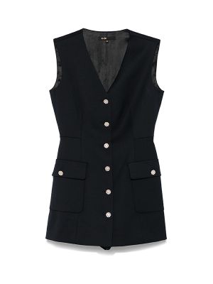 Maje V-Neck Playsuit