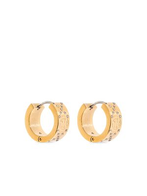 Tory Burch small T monogram hoop earrings