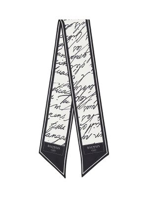 Balmain Logo-Print Scarf