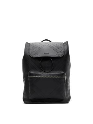 Burberry Embossed-Check Backpack