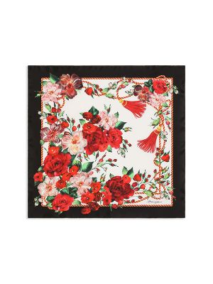 Dolce & Gabbana Rose-Print Scarf