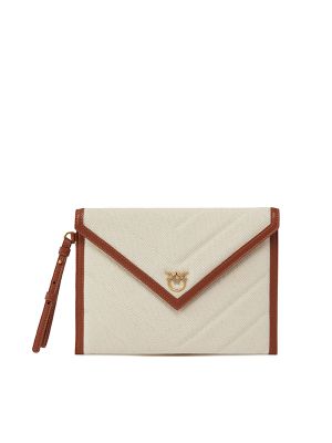 Pinko Canvas Clutch Bag
