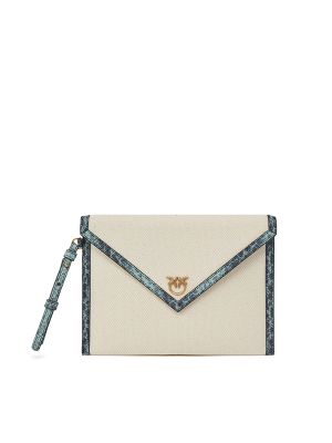 Pinko Canvas Clutch Bag