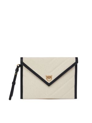 Pinko Canvas Clutch Bag