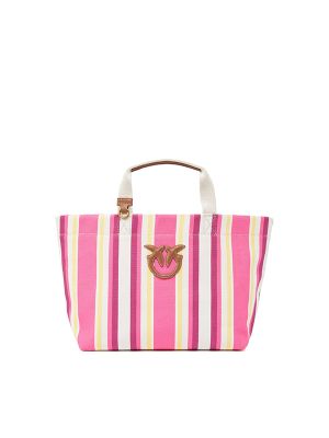 Pinko Striped Tote Bag
