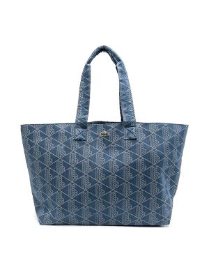 Lacoste XL Mono-Jacquard Tote Bag