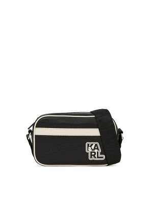 Karl Lagerfeld K/Athleisure Contrasting-Panel Messenger Bag