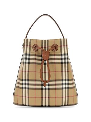 Burberry Small Check Bucket Bag