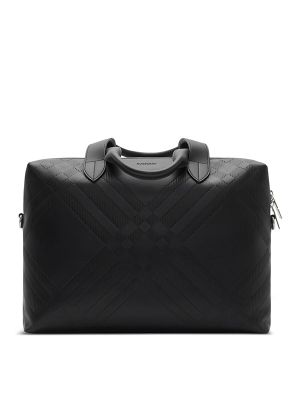 Burberry Check-Embossed Briefcase