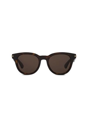 Burberry Logo Bar Round Sunglasses