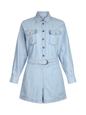 LIU JO Pinstriped Playsuit