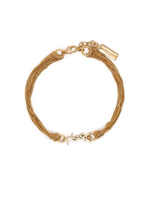 Saint Laurent Cassandre chain bracelet