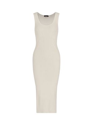 Armani Exchange Ribbed Body Con Maxi Dress