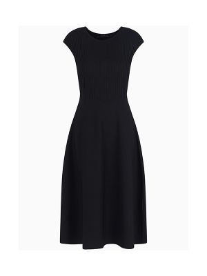 Armani Exchange Ribbed Cap-Sleeve Dress