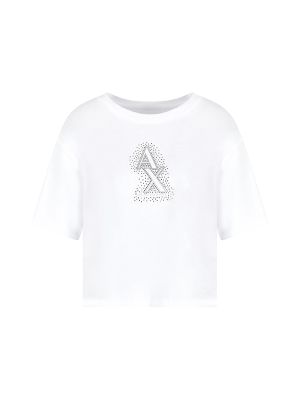 Armani Exchange Logo-Embroidered T-Shirt