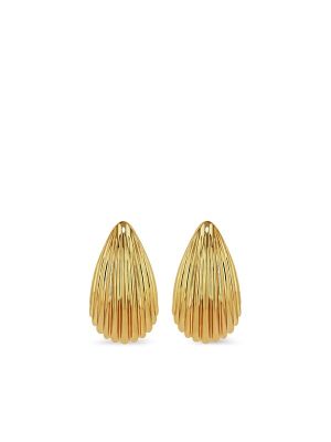Anine Bing Ribbed Drop Earrings